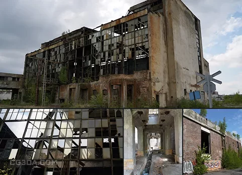 废弃工厂-Abandoned factory inside and outside