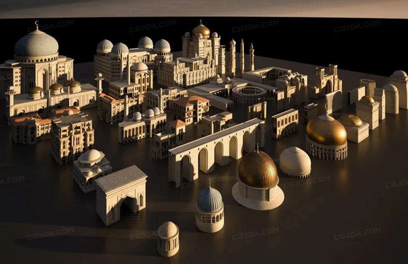 中东地区楼房建筑-Middle East