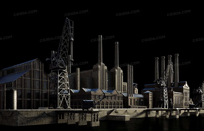港口码头工业厂-Industrial