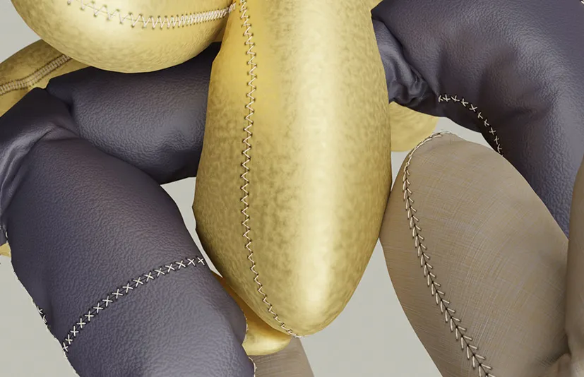 blender几何节点程序化缝线 Geometry Nodes Procedural Stitches