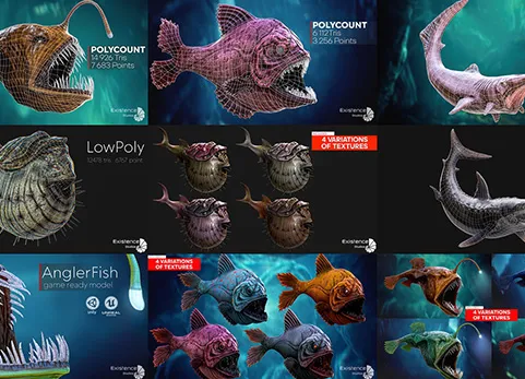 海洋怪物鱼包 Ocean Monster Fish Pack 2