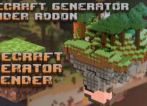 Blender我的世界风格生成器插件 Blocks Generator