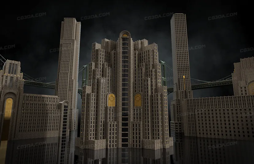 西方装饰摩登风建筑-Art Deco