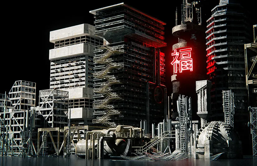 科幻工业建筑资产包 - Sci-fi Industrial Asset Pack