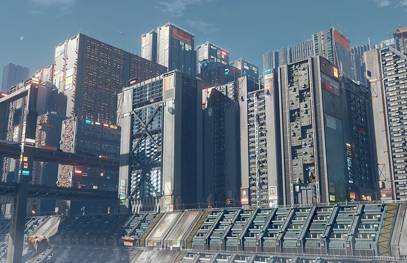 科幻城市 - Sci-fi cityscape kitbash - residential