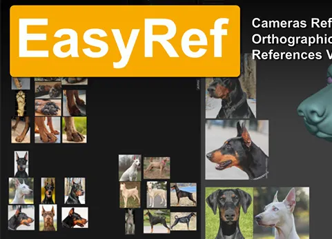 Blender插件 EasyRef 0.23 易参考图轻松导入图片相机镜头视图