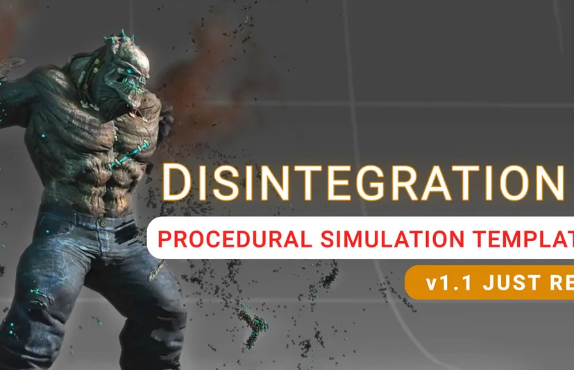 Blender预设 Disintegration Fxs V1.1 瓦解分解特效解体动画