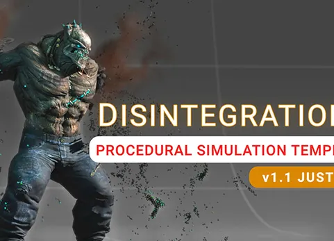 Blender预设 Disintegration Fxs V1.1 瓦解分解特效解体动画