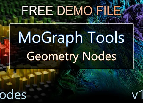 Mograph Tools 用于动态图形的几何节点 - Mograph Tools Geometry Nodes v1.10.0