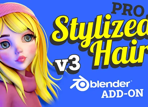 blender插件Stylized Hair Pro 3.26 风格化头发材质程序化