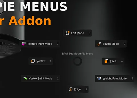 blender插件 Better Pie Menus 0.2.0 智能饼状菜单工具合集