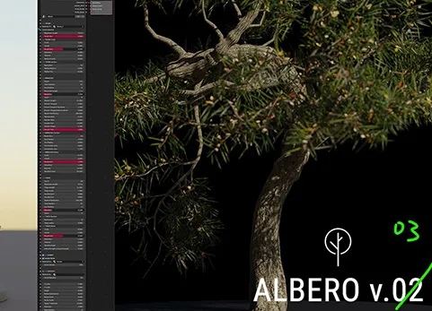 blender基于几何节点的树木生成器 Albero v0.3.1