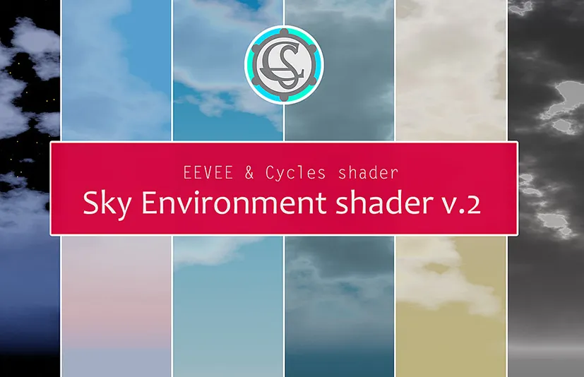 Blender源文件 Sky Environment Shader V2 天空世界环境白天黑夜 Blender源文件 Sky Environment Shader V2 天空世界环境白天黑夜
