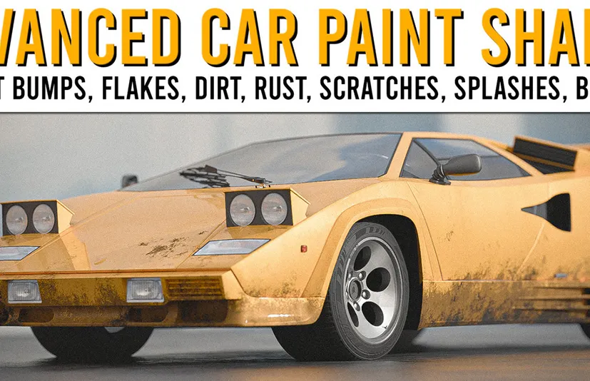 高级汽车油漆着色器 [完全程序化] Advanced Car Paint Shader