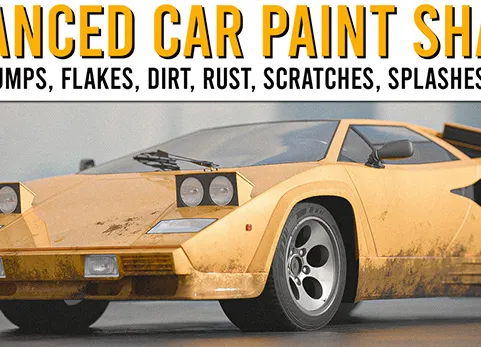 高级汽车油漆着色器 [完全程序化] Advanced Car Paint Shader