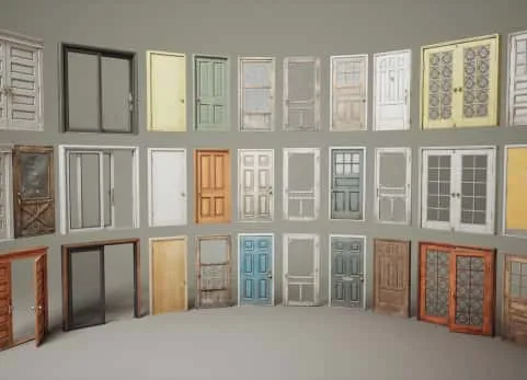门 - Buildings VOL.5 - Doors (Nanite and Low Poly)