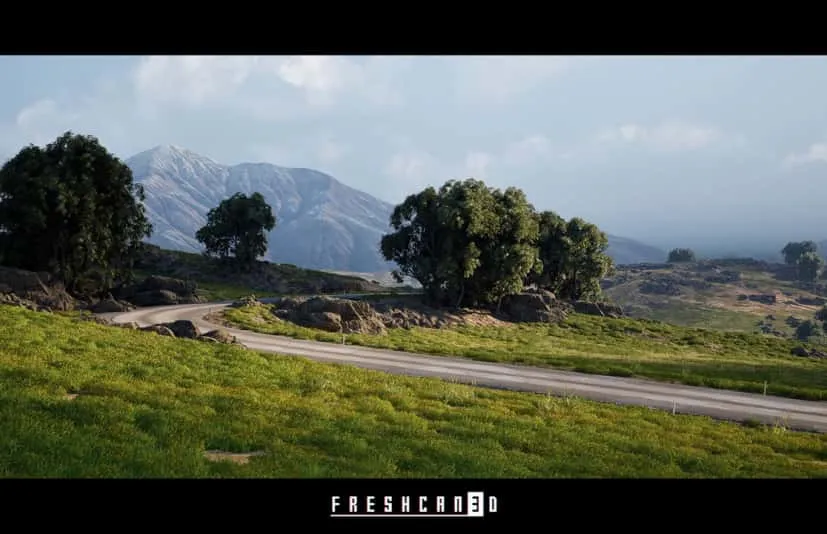 草原生态环境场景 Steppe Environment 4x4km Landscape