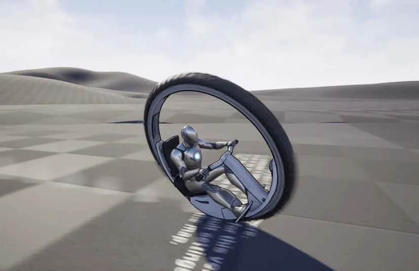 单轮摩托车驾驶飞行蓝图 MonoWheel Bike