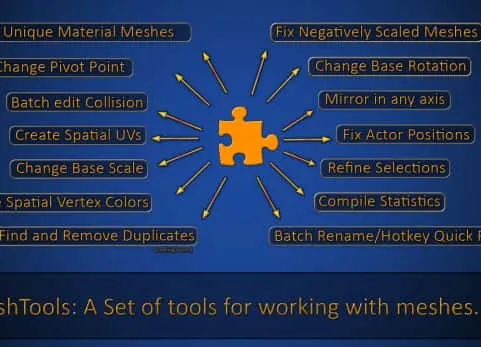 静态网格体批量复制编辑工具 rdMeshTools v1.4.2