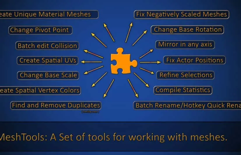 静态网格体批量复制编辑工具 rdMeshTools v1.4.2