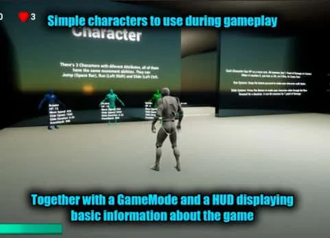 第三人称平台游戏模板 Third Person Platformer Template