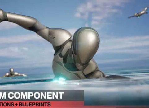 游泳组件150个动画+蓝图 Swim Component 150 Animations + Blueprints