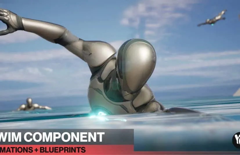 游泳组件150个动画+蓝图 Swim Component 150 Animations + Blueprints