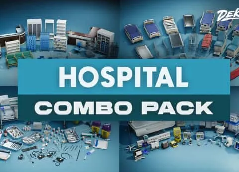 医院道具模型合集 Hospital - COMBO Prop Pack (VOL 1-6)