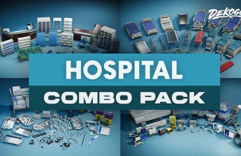 医院道具模型合集 Hospital - COMBO Prop Pack (VOL 1-6)