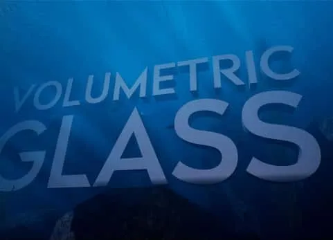 玻璃鱼缸容器体积模拟隧道水下材质 Volumetric Glass