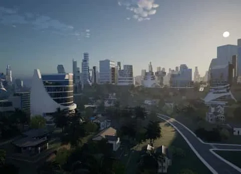 程序化未来科幻城市高楼别墅大厦场景生成器 Visus City Vol 1
