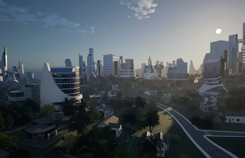 程序化未来科幻城市高楼别墅大厦场景生成器 Visus City Vol 1