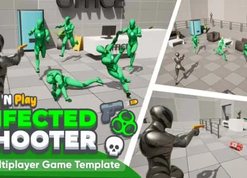 多人丧尸射击游戏模板 Infected - Multiplayer Zombie Survival