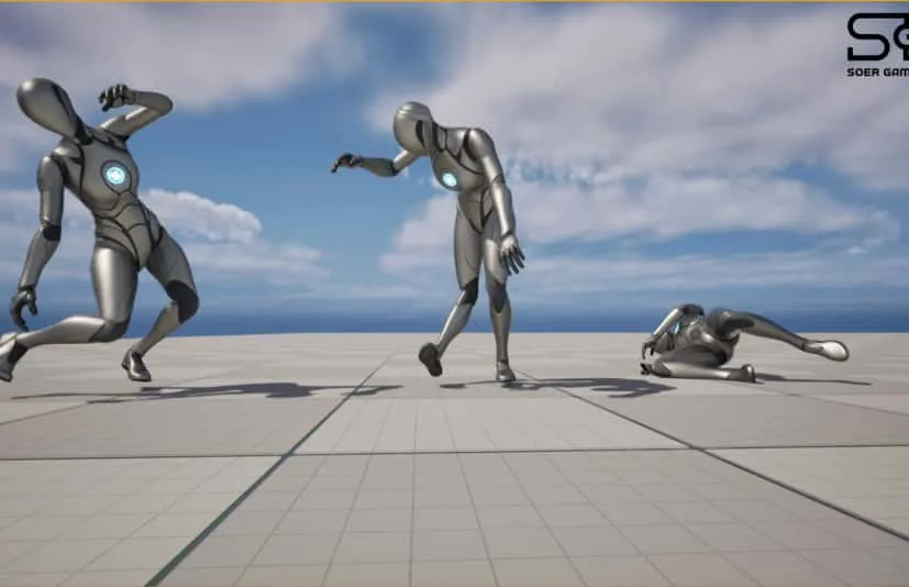 人物角色受伤重伤倒下动画 Severe Injury Animations - CG3DA