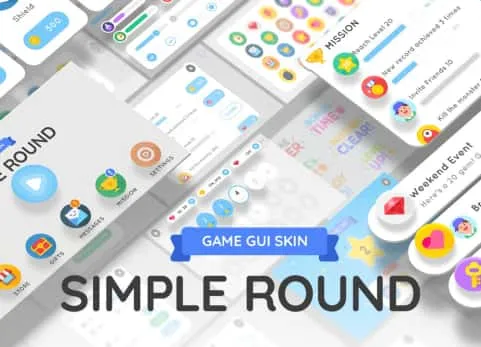 休闲游戏UI界面 GUI - Simple Round