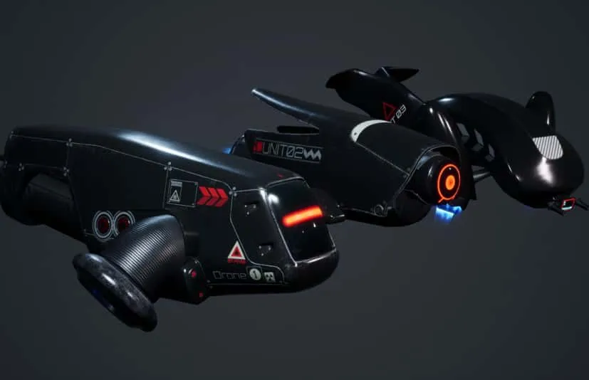 科幻可玩无人机角色 SciFi Playable Flying Drones
