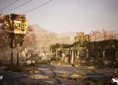 末日美国餐厅 - Post-Apo American Diner Environment