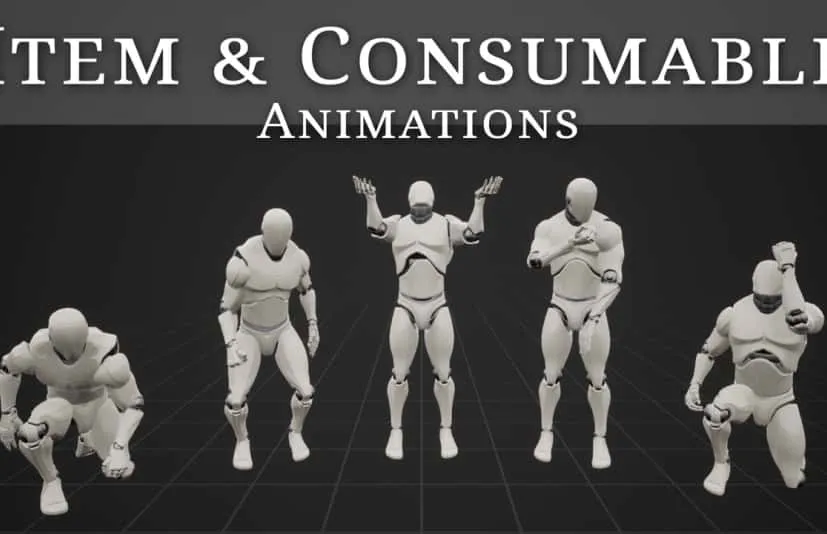 物品道具拾取动画包 Item & Consumable Animations