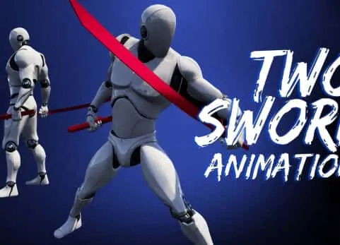 双剑双刀战斗动作动画包 Two Sword AnimSet
