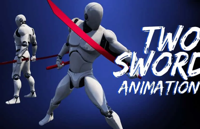 双剑双刀战斗动作动画包 Two Sword AnimSet - CG3DA