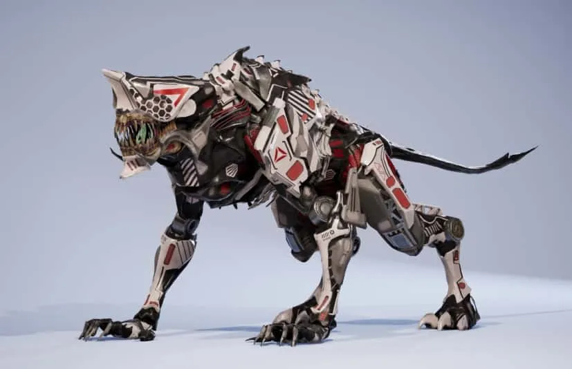 科幻机甲野兽食尸鬼带动画 SciFi Beast01 Ghoul