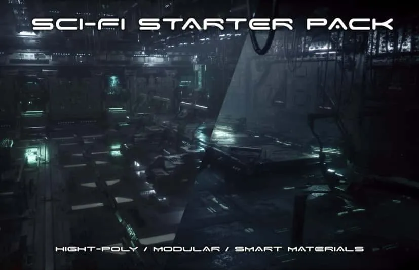 模块化科幻太空 Sci-Fi Starter Pack - Modular - KitBash