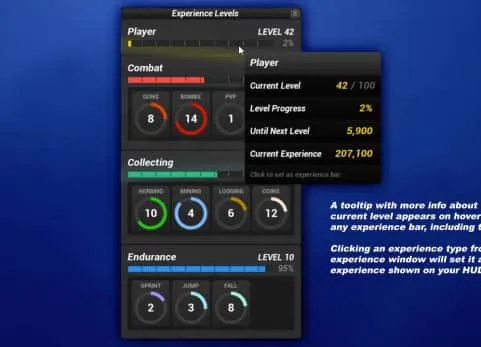 多人游戏升级等级经验系统 Experience System