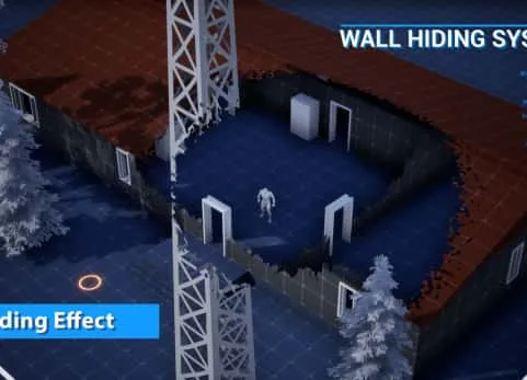 墙壁隐藏透视材质蓝图系统 Wall Hiding System