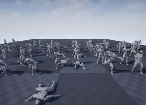 92个人物战士角色攻击UE5动作动画 -92 Animations For Warrior
