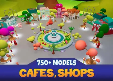 咖啡馆和商店城市-Cafes & Shops City