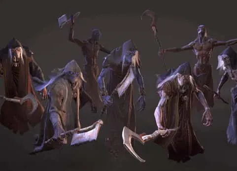怪物幽灵巫师角色3D模型动画 Monsters - Wraith