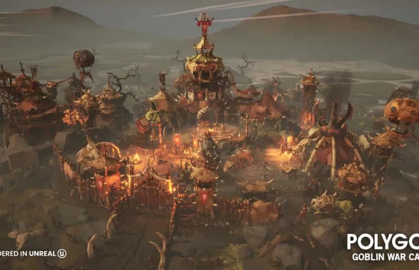 风格化哥布林战争营地POLYGON - Goblin War Camp