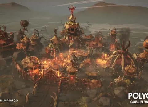 风格化哥布林战争营地POLYGON - Goblin War Camp
