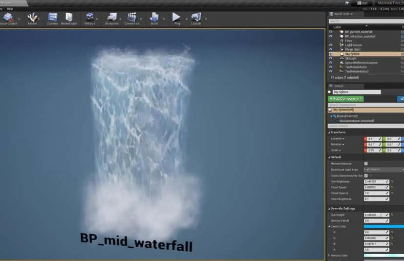 瀑布水的视觉特效-Realistic Waterfall and Water VFX